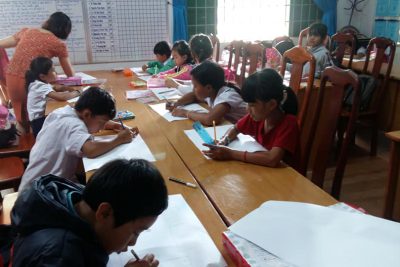 Hội thi vẽ tranh ” Vườn trường mơ ước của em” 2018-2019
